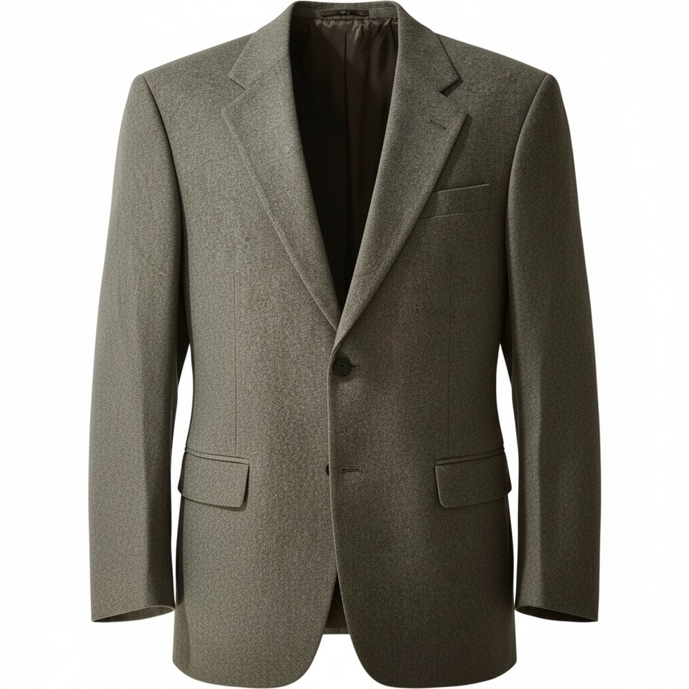 OSCAR DE LA RENTA Blazer 43R Gray Wool Cashmere Sport Coat Jacket Lithuania